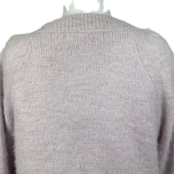 NWT Ally Mae Sweater Set Womens M Lavender Fuzzy Knit 2PC Tank‎ & Cardigan - Picture 5 of 15
